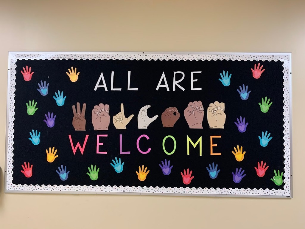All are welcome bulletin board 